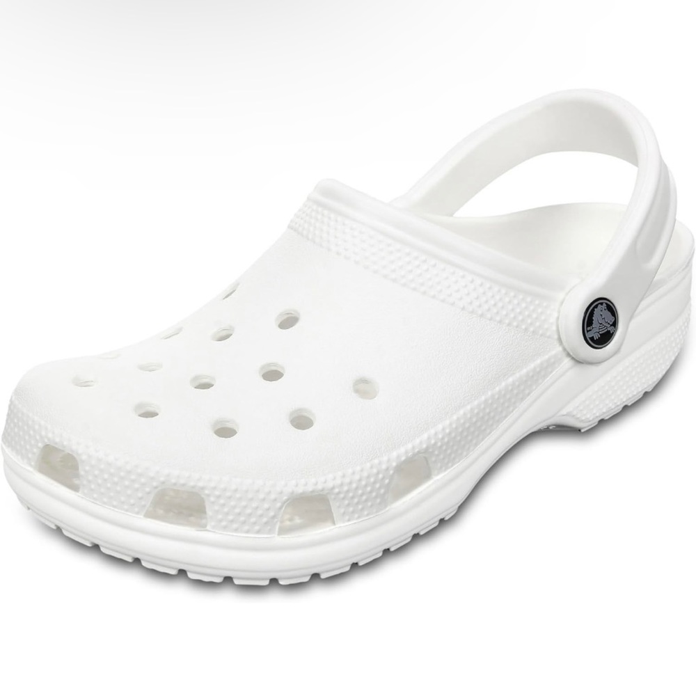 White Crocs - Unisex-Adult Classic Clogs - Size 10 Crocs
